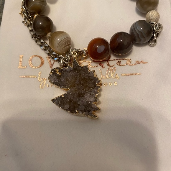 Love thirteen Bracelet with purple crystal unicorn - Picture 5 of 6